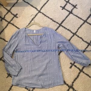 Blue and White Old Navy Blouse